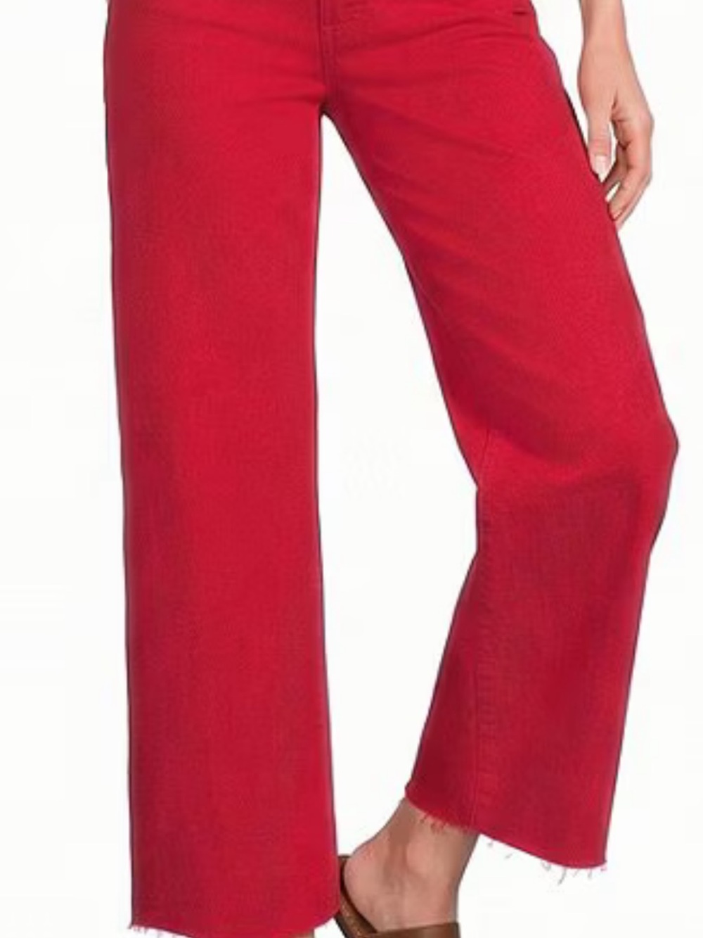Kut from the Kloth Red Wide-Leg Jeans